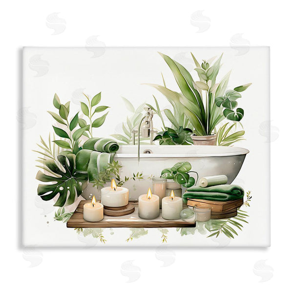 stupell industries Lettered and Lined | Tropical Zen Bathtub Wall Art