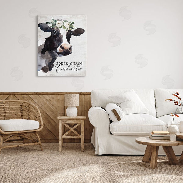 Stupell Industries Lettered And Lined | Udder Chaos Coordinator Phrase Wall Art