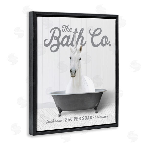 Stupell Industries Lettered And Lined | Unicorn In Bathtub Wall Art