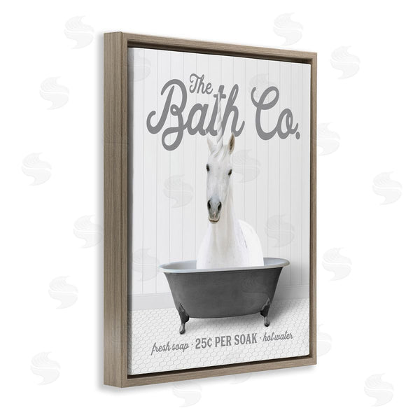 Stupell Industries Lettered And Lined | Unicorn In Bathtub Wall Art