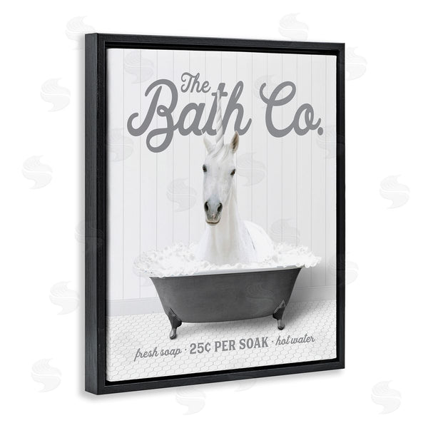 Stupell Industries Lettered And Lined | Unicorn In Bubble Bath Wall Art