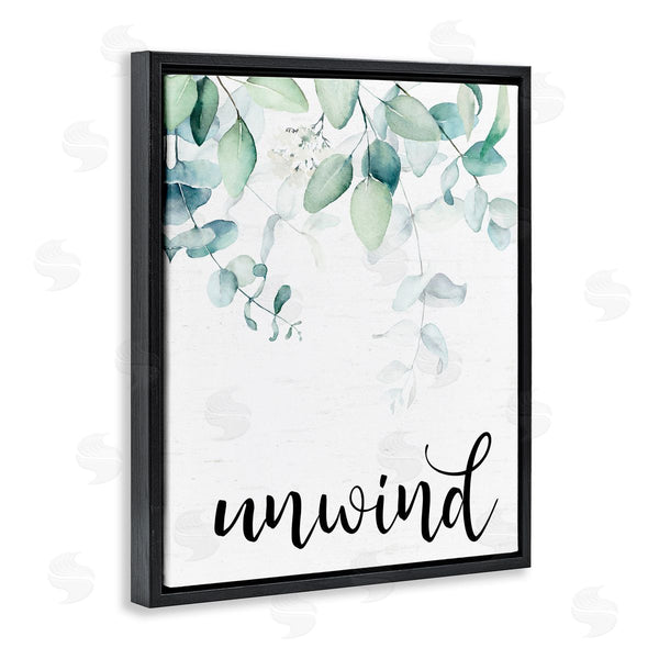 Stupell Industries Lettered And Lined | Unwind Leafy Herbs Wall Art
