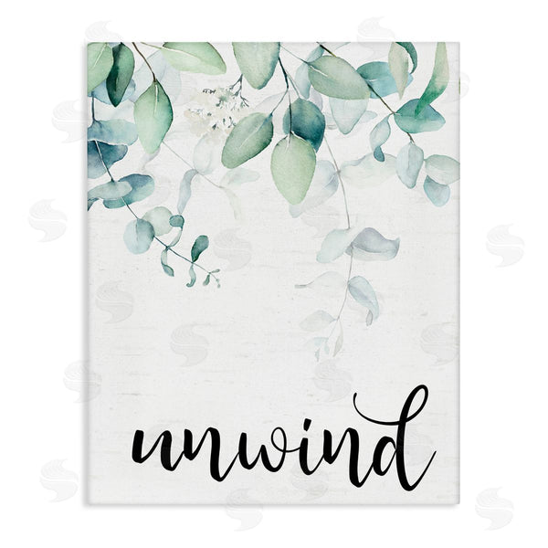 stupell industries Lettered and Lined | Unwind Leafy Herbs Wall Art