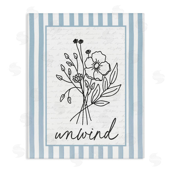 stupell industries Lettered and Lined | Unwind Striped Bath Flowers