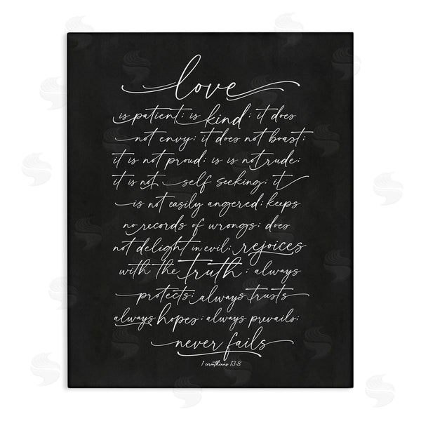 stupell industries Lettered and Lined | Uplifting Love Verse Religious Fancy Script Typography Wall Art