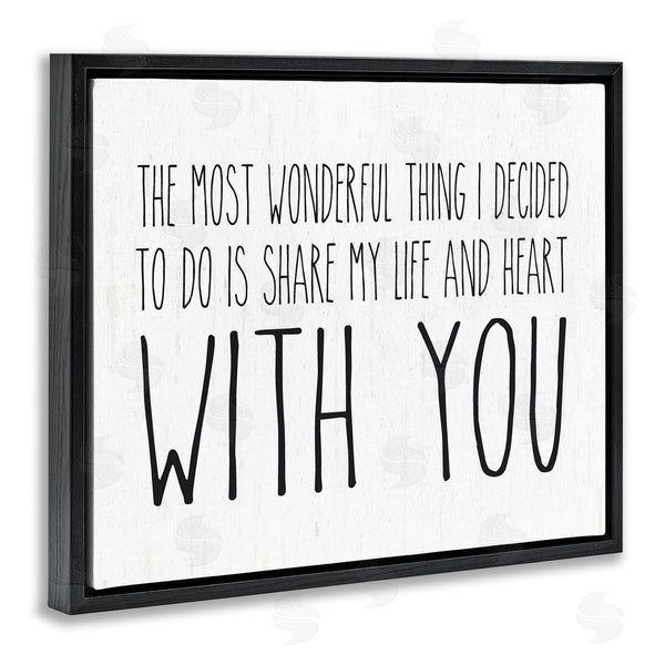 Stupell Industries Lettered And Lined | Uplifting Romance Quote Loving Phrase Birch Pattern Wall Art