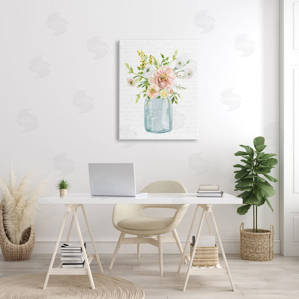 Stupell Industries Lettered And Lined | Varied Flower Blossoms Botanical Leaves Patterned Words Wall Art