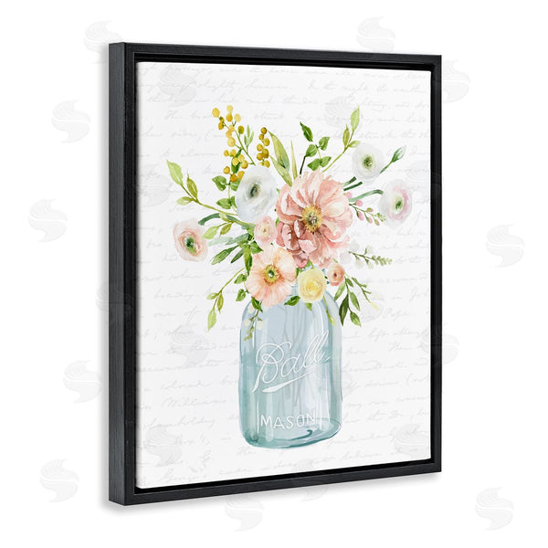 Stupell Industries Lettered And Lined | Varied Flower Blossoms Botanical Leaves Patterned Words Wall Art