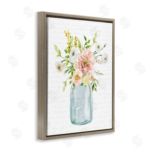 Stupell Industries Lettered And Lined | Varied Flower Blossoms Botanical Leaves Patterned Words Wall Art