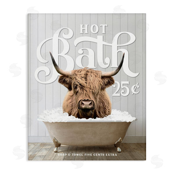 stupell industries Lettered and Lined | Vintage Bathroom Cattle Wall Art
