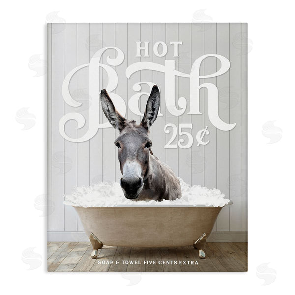 stupell industries Lettered and Lined | Vintage Bathroom Donkey Wall Art