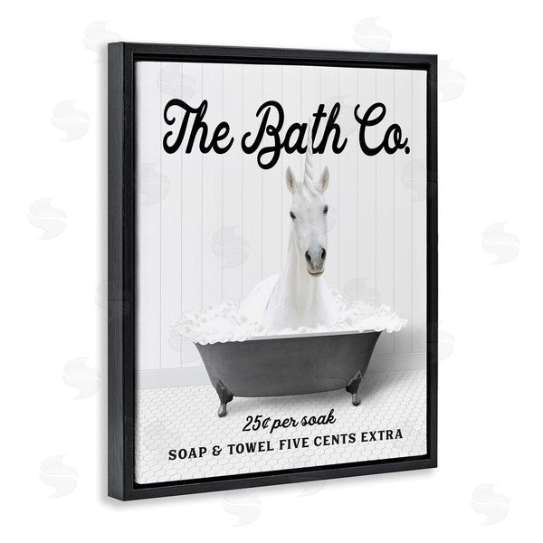 Stupell Industries Lettered And Lined | Vintage Bathtub Unicorn Wall Art