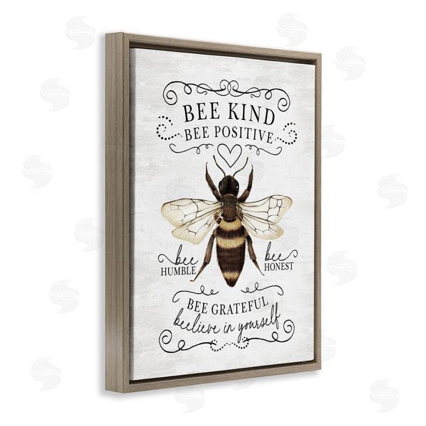 Stupell Industries Lettered And Lined | Vintage Bee Phrases