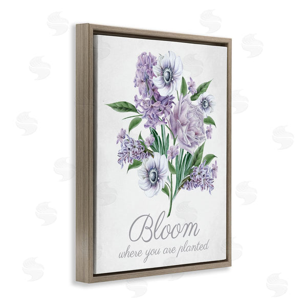 Stupell Industries Lettered And Lined | Vintage Bloom Phrase
