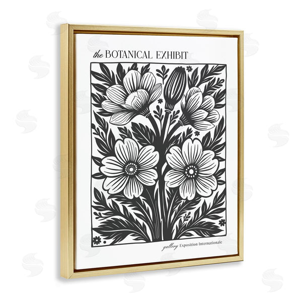 Stupell Industries Lettered And Lined | Vintage Botanical Blooms