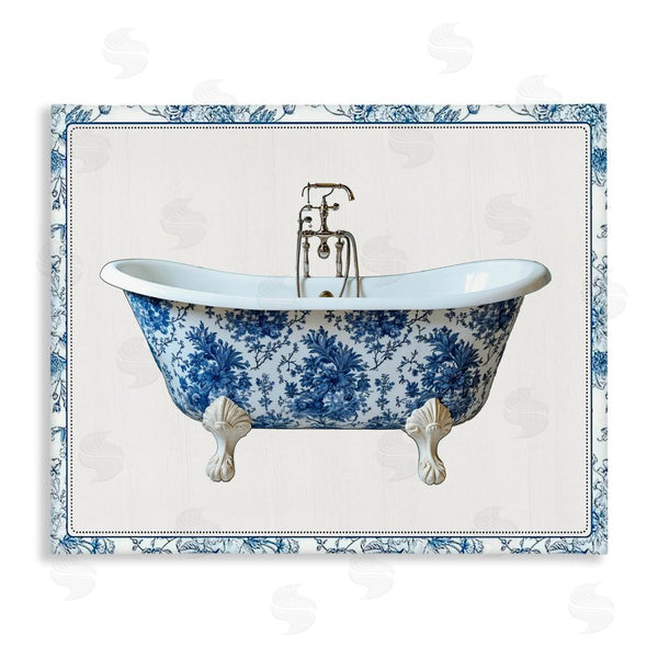 stupell industries Lettered and Lined | Vintage Chinoiserie Bathtub Wall Art