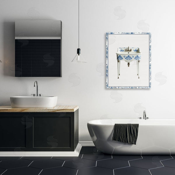 Stupell Industries Lettered And Lined | Vintage Chinoiserie Sink Wall Art
