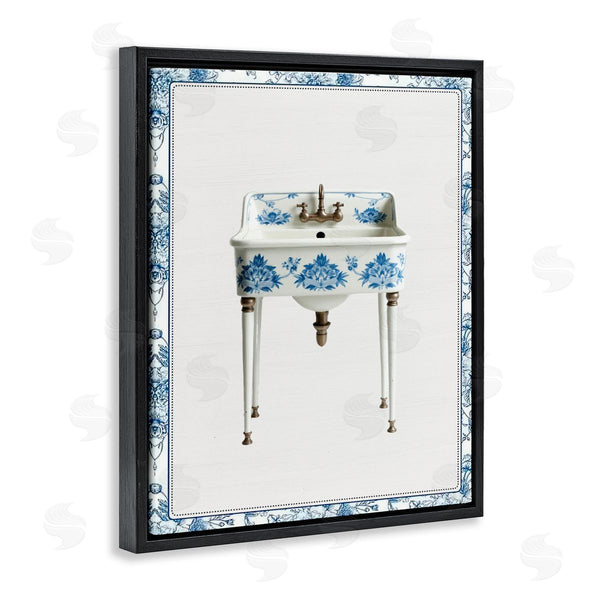 Stupell Industries Lettered And Lined | Vintage Chinoiserie Sink Wall Art