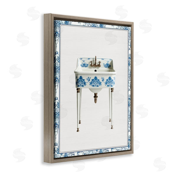 Stupell Industries Lettered And Lined | Vintage Chinoiserie Sink Wall Art