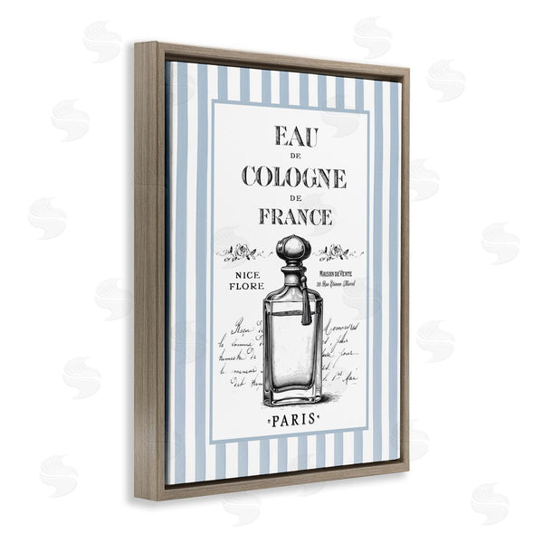 Stupell Industries Lettered And Lined | Vintage Cologne On Stripes