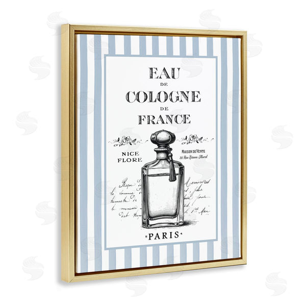 Stupell Industries Lettered And Lined | Vintage Cologne On Stripes