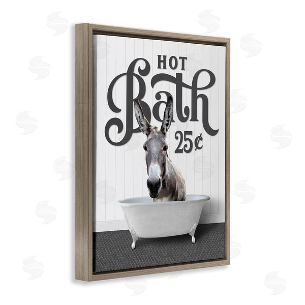 Stupell Industries Lettered And Lined | Vintage Donkey Bathtub Wall Art