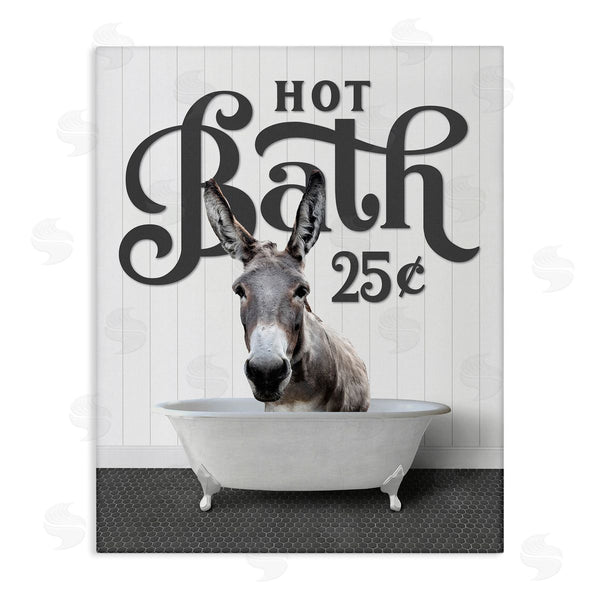 stupell industries Lettered and Lined | Vintage Donkey Bathtub Wall Art