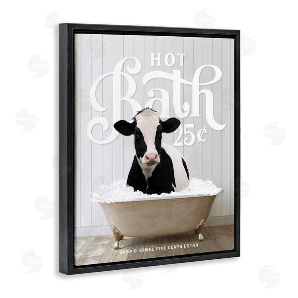 Stupell Industries Lettered And Lined | Vintage Farmhouse Bathroom Wall Art