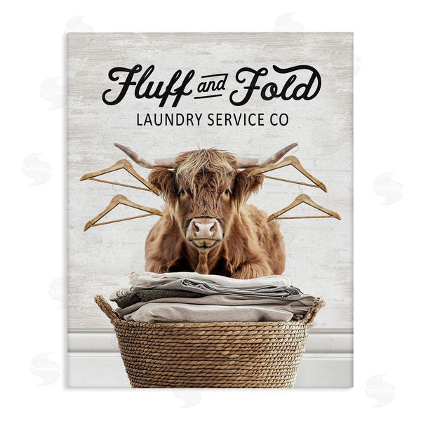 stupell industries Lettered and Lined | Vintage Fluff & Fold Cattle