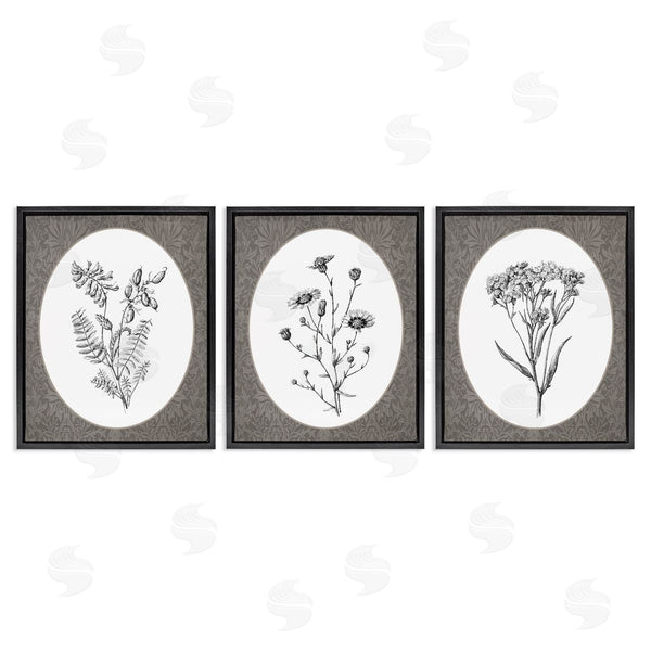 Stupell Industries Lettered And Lined | Vintage Forest Flower Bundles Wall Art