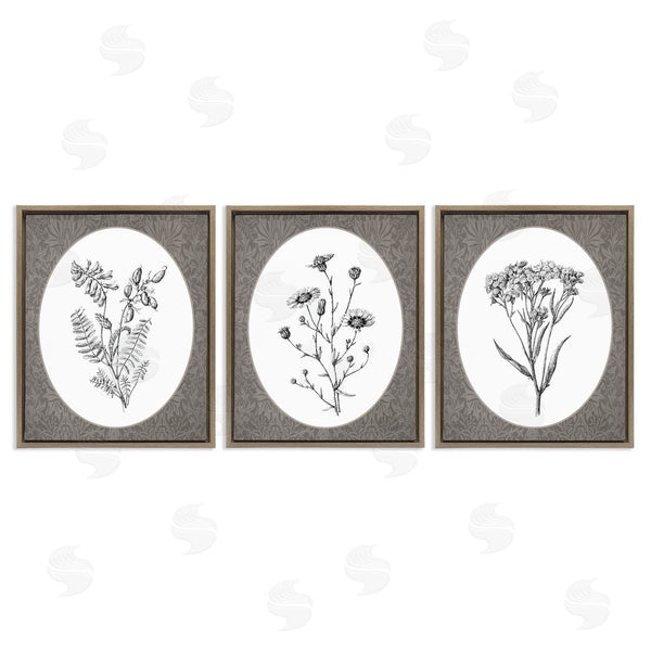 Stupell Industries Lettered And Lined | Vintage Forest Flower Bundles Wall Art