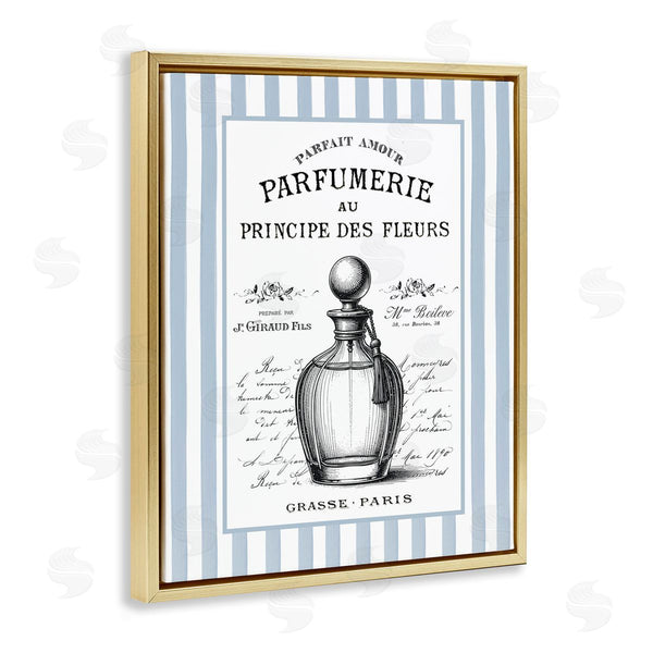 Stupell Industries Lettered And Lined | Vintage Fragrance On Stripes