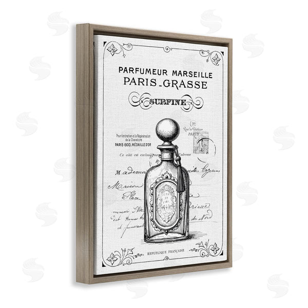 Stupell Industries Lettered And Lined | Vintage French Luxury Bottle