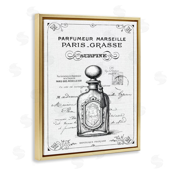 Stupell Industries Lettered And Lined | Vintage French Luxury Bottle