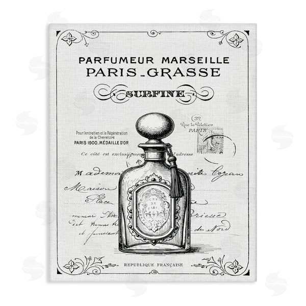 stupell industries Lettered and Lined | Vintage French Luxury Bottle