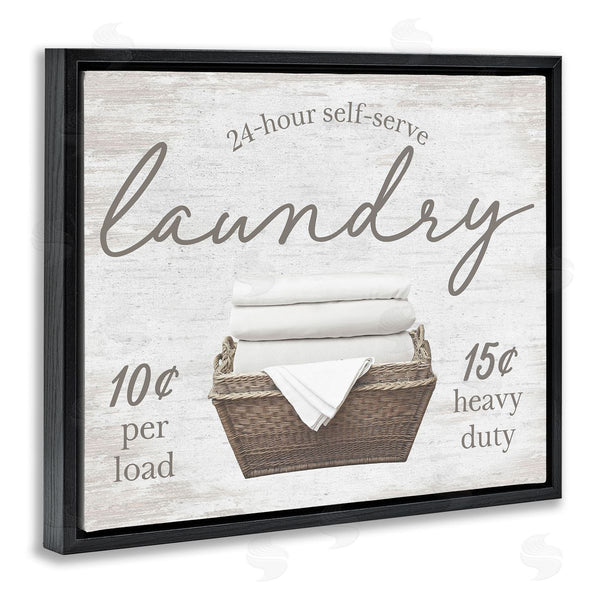 Stupell Industries Lettered And Lined | Vintage Laundry Ad Wall Art