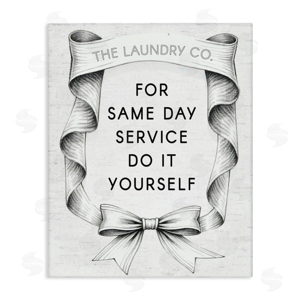 stupell industries Lettered and Lined | Vintage Laundry Service Ribbon