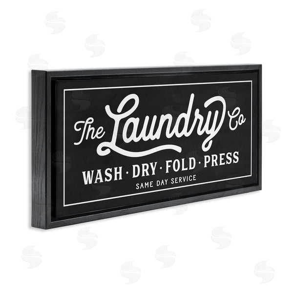 Stupell Industries Lettered And Lined | Vintage Laundry Sign Cursive Typography