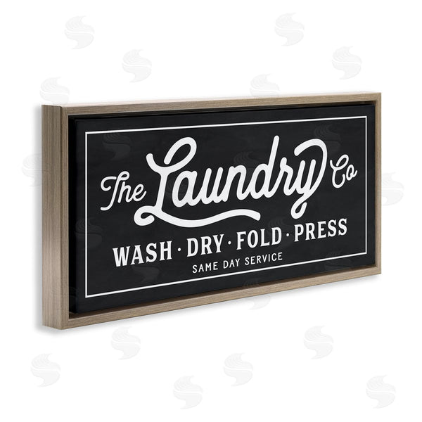 Stupell Industries Lettered And Lined | Vintage Laundry Sign Cursive Typography