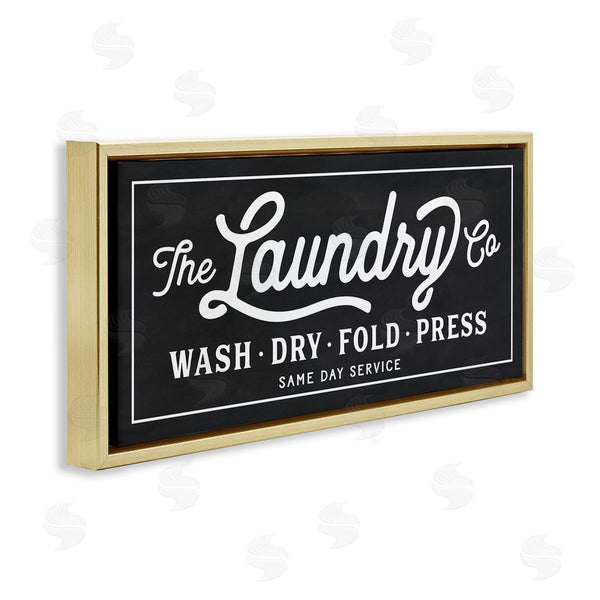Stupell Industries Lettered And Lined | Vintage Laundry Sign Cursive Typography