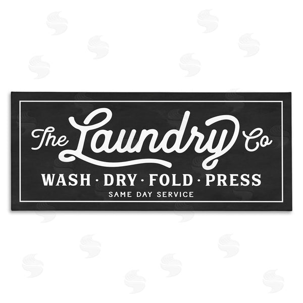 stupell industries Lettered and Lined | Vintage Laundry Sign Cursive Typography