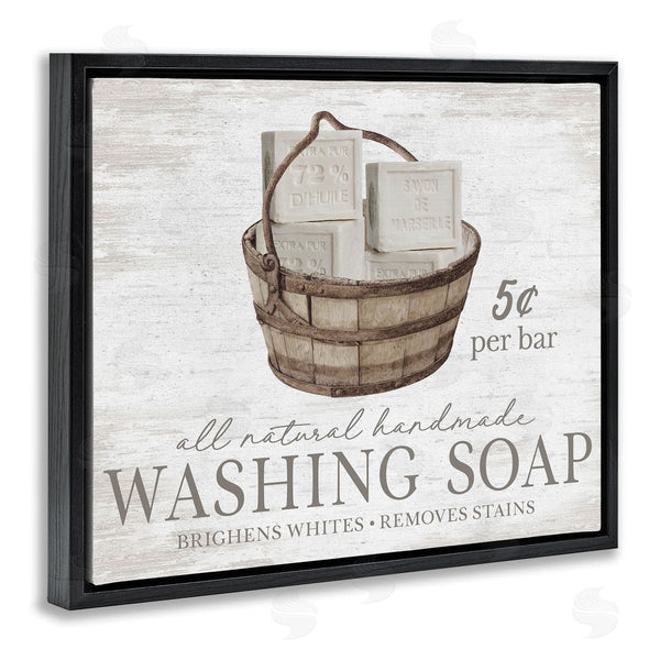 Stupell Industries Lettered And Lined | Vintage Laundry Soap Wall Art