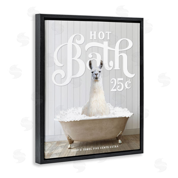 Stupell Industries Lettered And Lined | Vintage Llama In Bath Wall Art