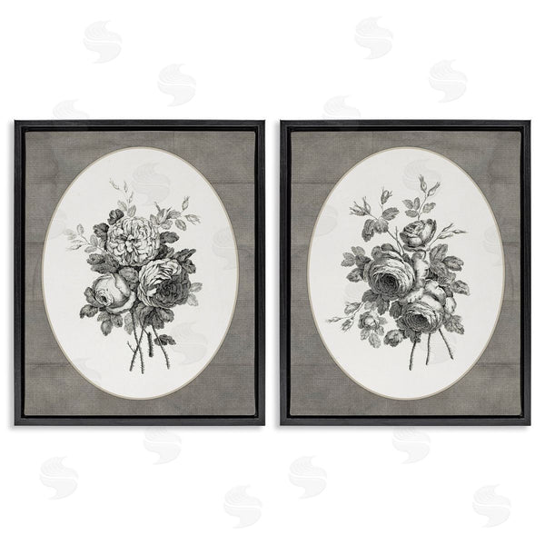 Stupell Industries Lettered And Lined | Vintage Mixed Flower Bundles