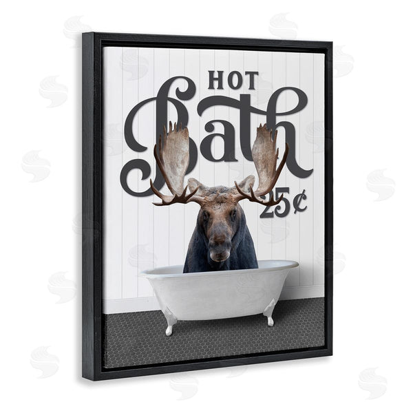 Stupell Industries Lettered And Lined | Vintage Moose Tub Wall Art