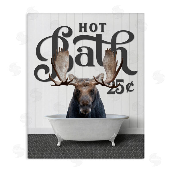 stupell industries Lettered and Lined | Vintage Moose Tub Wall Art