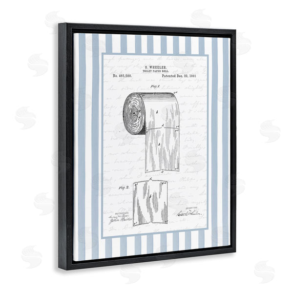 Stupell Industries Lettered And Lined | Vintage Patent Toilet Paper
