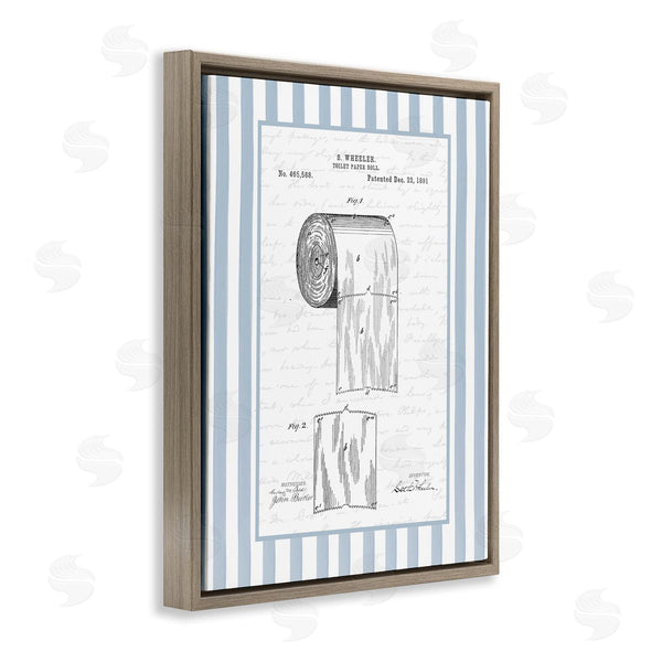 Stupell Industries Lettered And Lined | Vintage Patent Toilet Paper