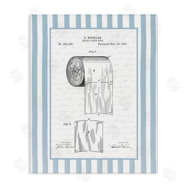 stupell industries Lettered and Lined | Vintage Patent Toilet Paper
