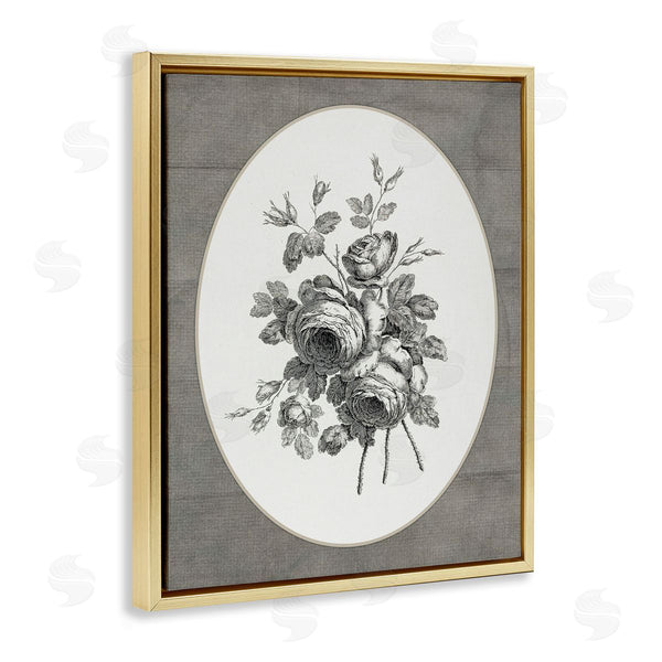 Stupell Industries Lettered And Lined | Vintage Roses Vignette